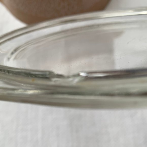 Vtg Pyrex Woodland Pattern (White on Light Brown) Casserole Dish #472-B - 1.5 Pt - Picture 11 of 15